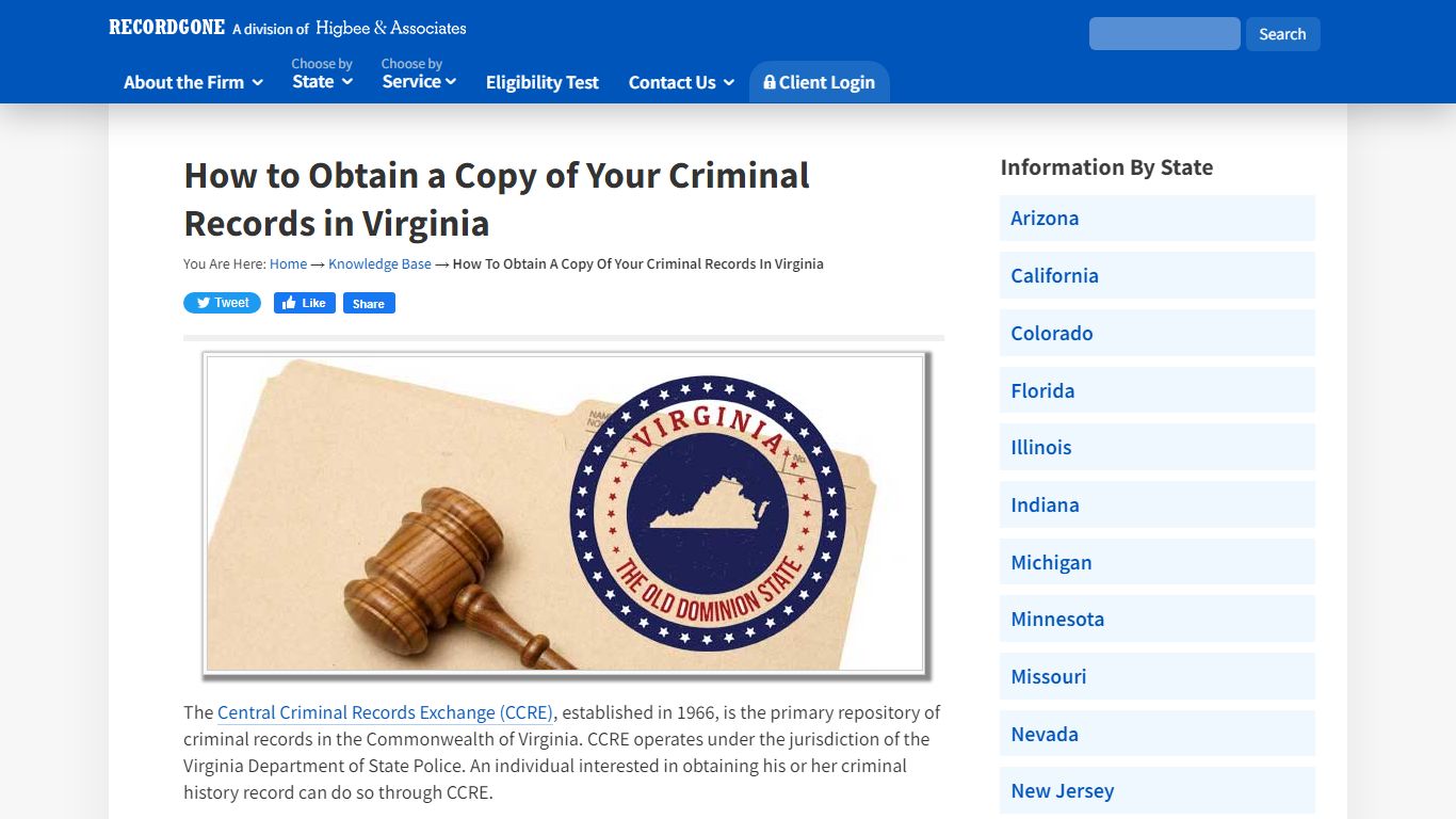 How to Obtain a Copy of Your Criminal Records in Virginia